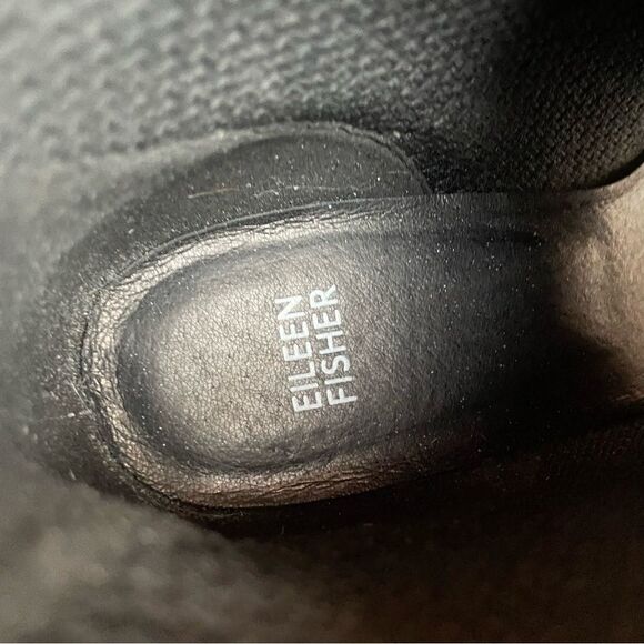 Eileen Fisher $245 Croft Stretch Knit Open Toe black Boots 9 - Picture 8 of 10
